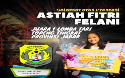 Juara Utama Lomba Tari Jaipong Tingkat Provinsi Jawa Barat